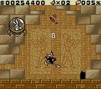 une photo d'Ã©cran de Daffy Duck - Un Tresor de Canard sur Nintendo Game Boy Color